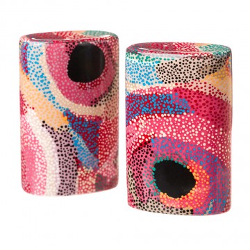 Aboriginal Art | Salt + Pepper Shakers | Marianne Burton